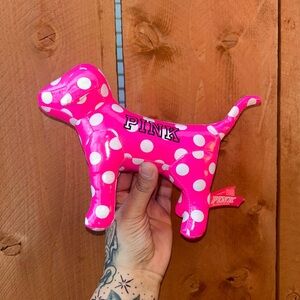 Victoria's Secret Love PINK White Polka Dot Mini Dog Pup Puppy 2017 Rare